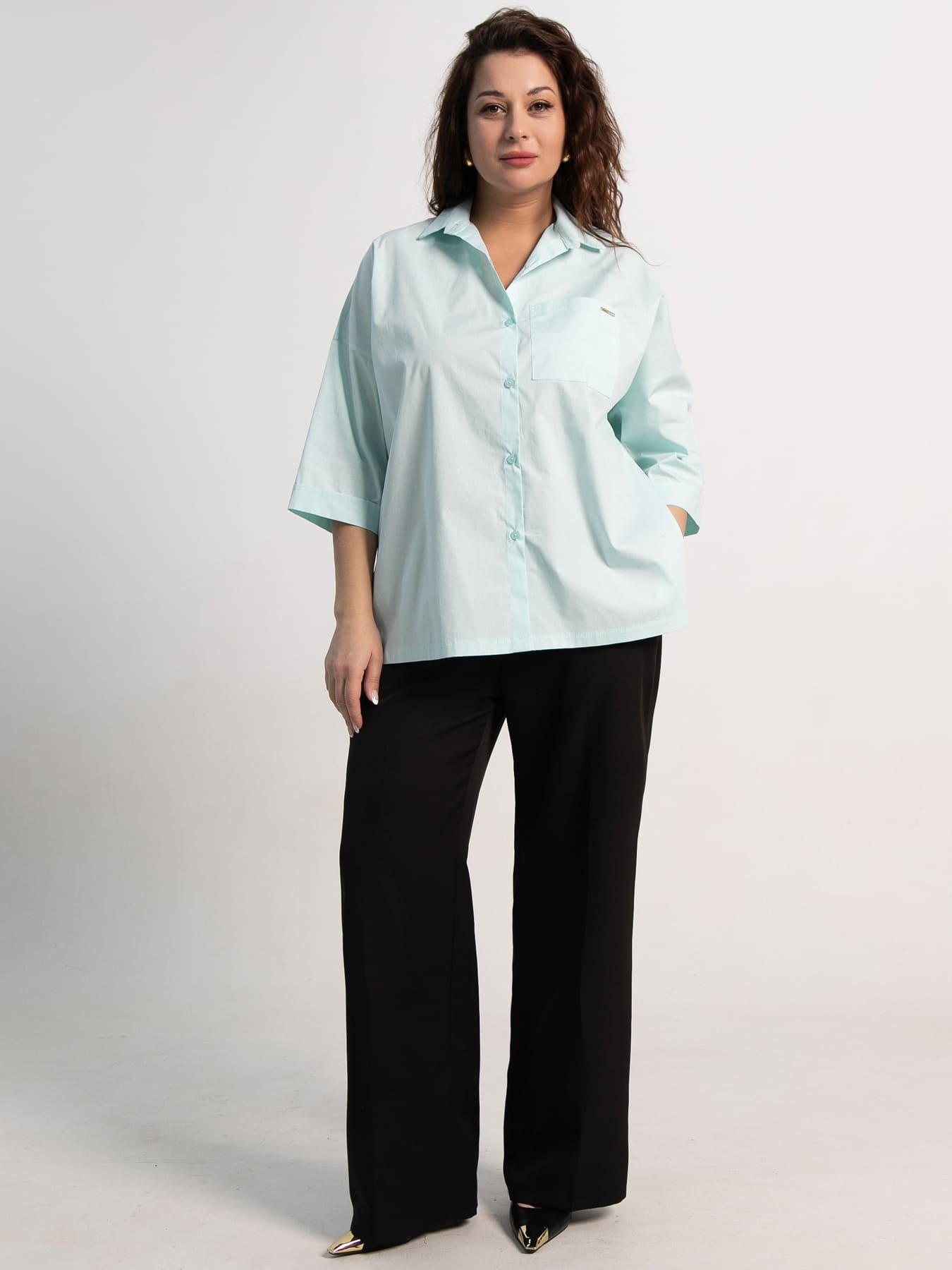 Рубашка Восход (мята) Б15232-24М