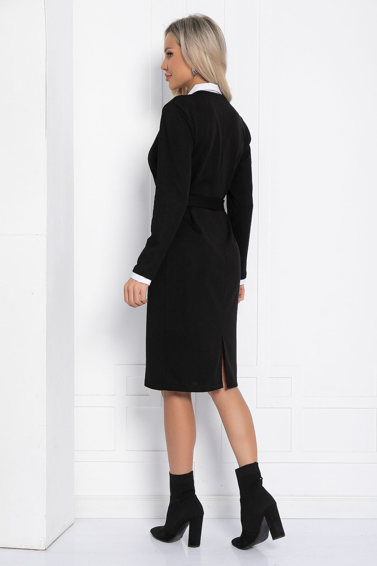 Платье Деловой стиль (черное) П12342-12