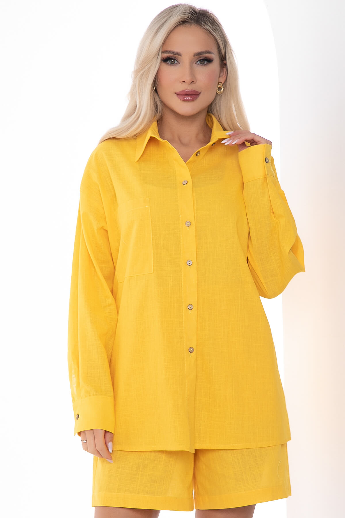 Рубашка Харли (желтая) Б10579