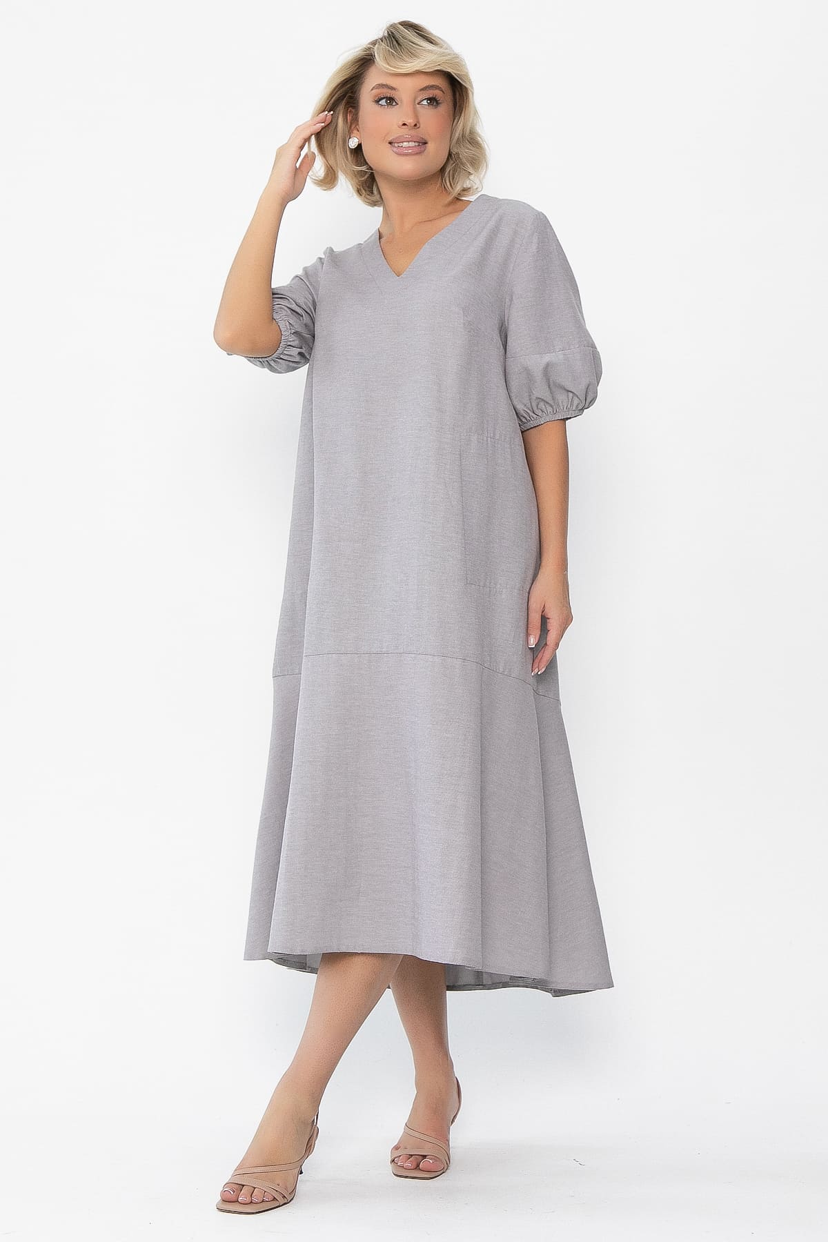 Платье Калифорния (серое) П14044-30М