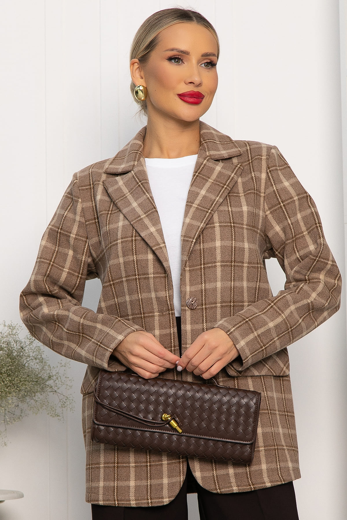 Пальто-пиджак Чендлер (бежевый) Б14157-7М