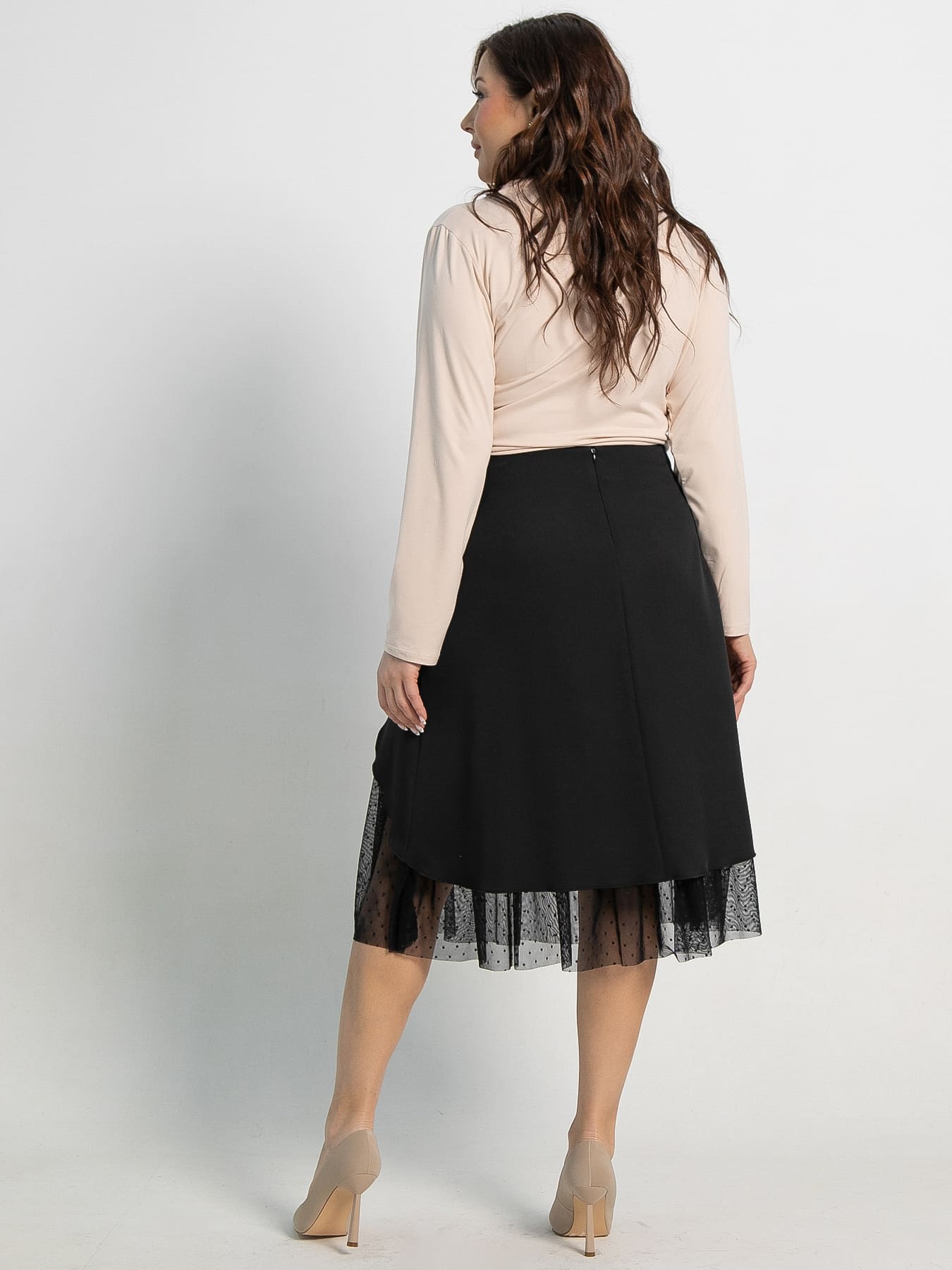 Юбка Виттория (черная) Ю15110-3М