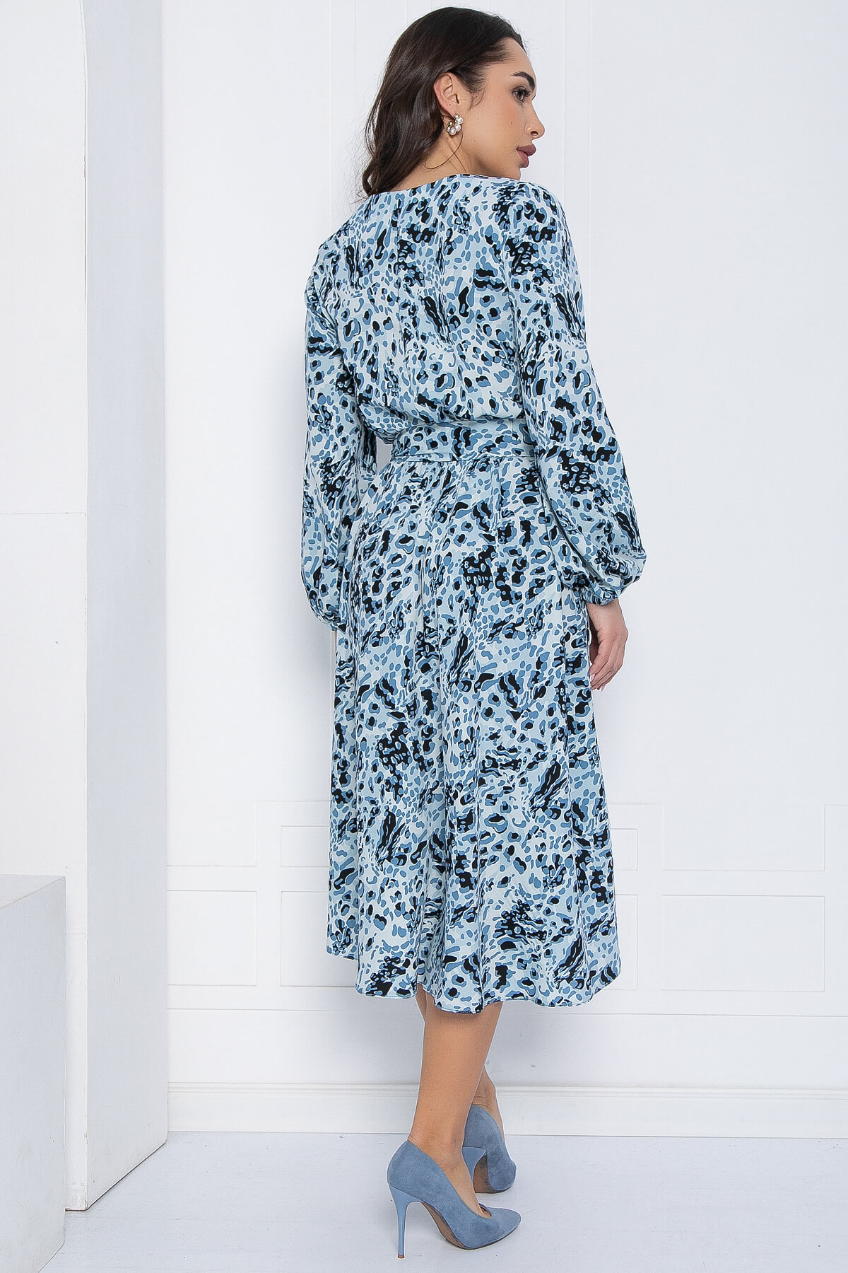 Платье Трепетная нежность (голубое) П12537-8