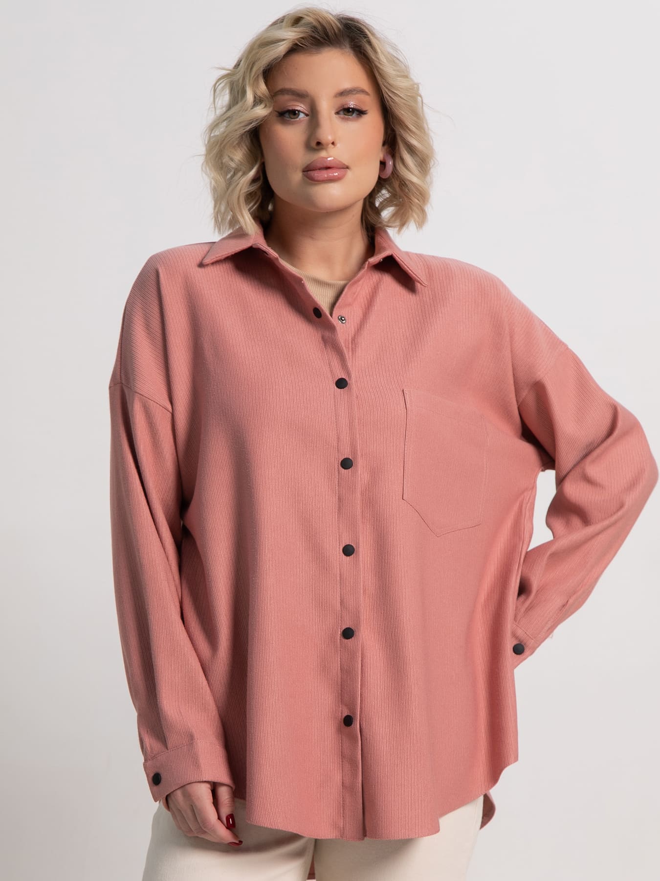 Рубашка Загадочная девушка  (пыльная роза) Б15170-4М