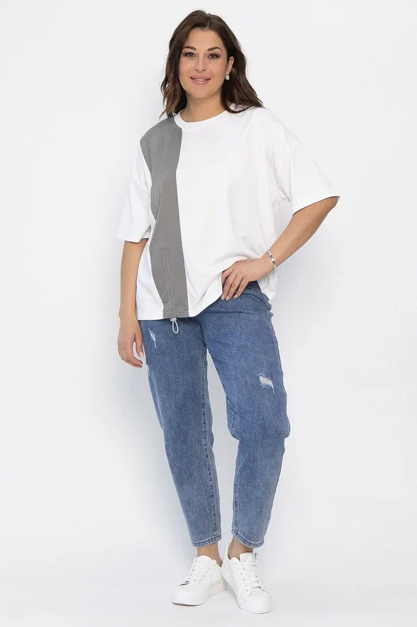 Блуза Малина (белая) Б13938-1М