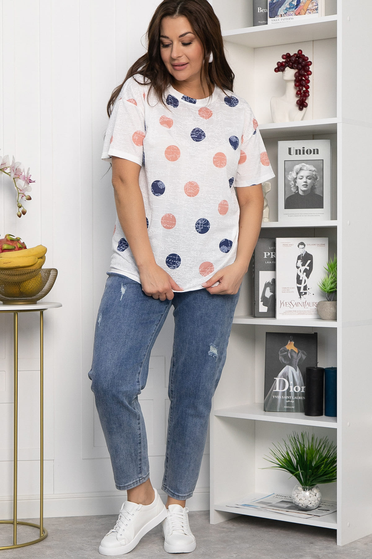 Блуза Тори (белая) Б13519-20М