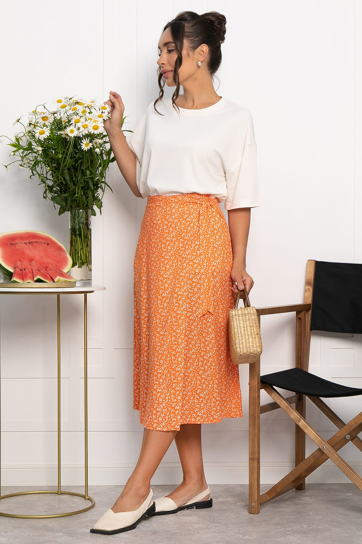 Юбка Тая (оранжевая) Ю14019-35М