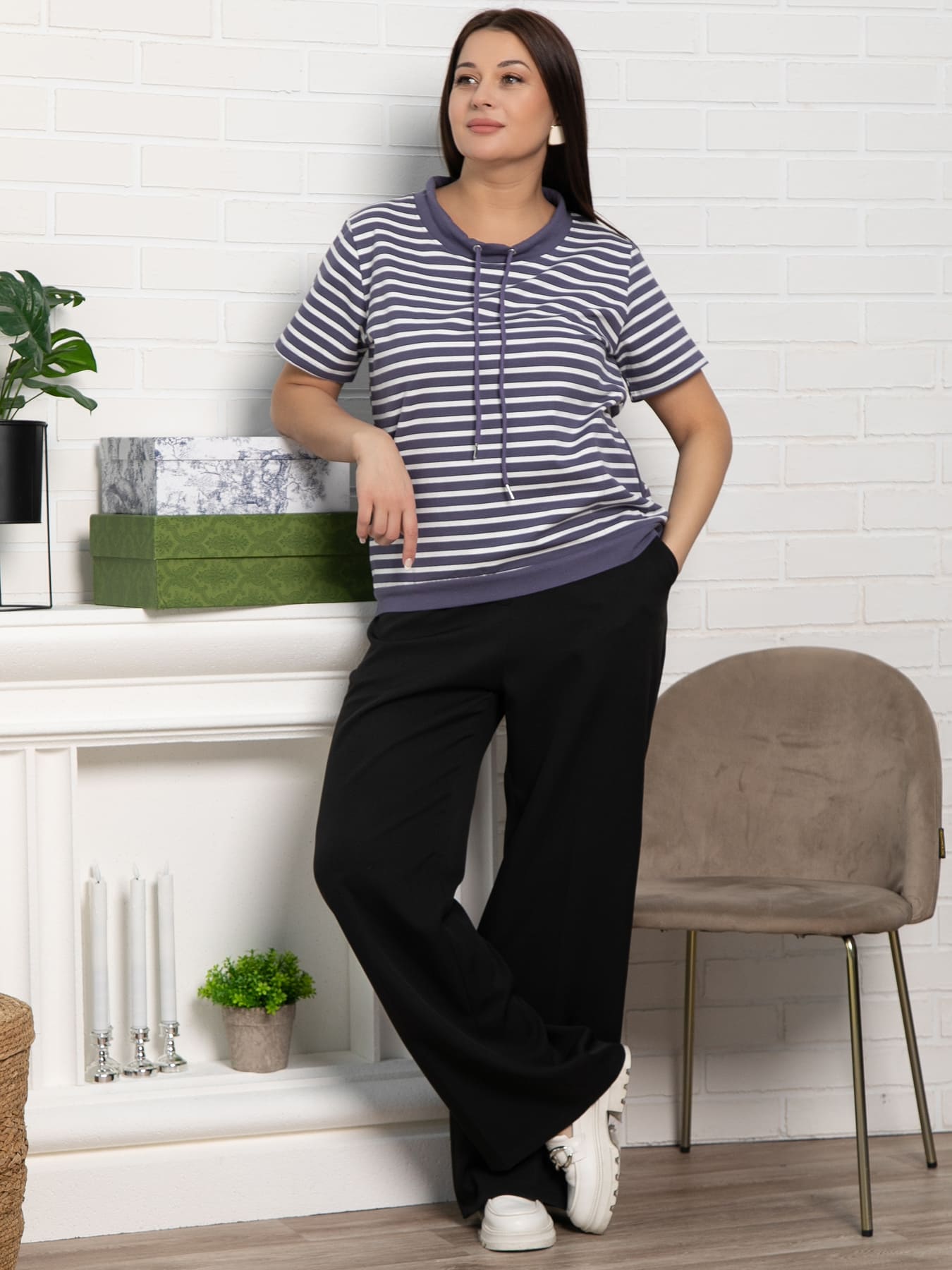 Блуза Лила (фиолетовая) Б15460-20М