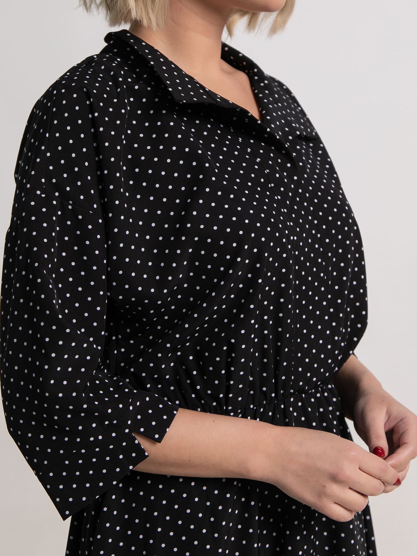 Платье Доминанта НЬЮ (черное/горох) П15242-16М