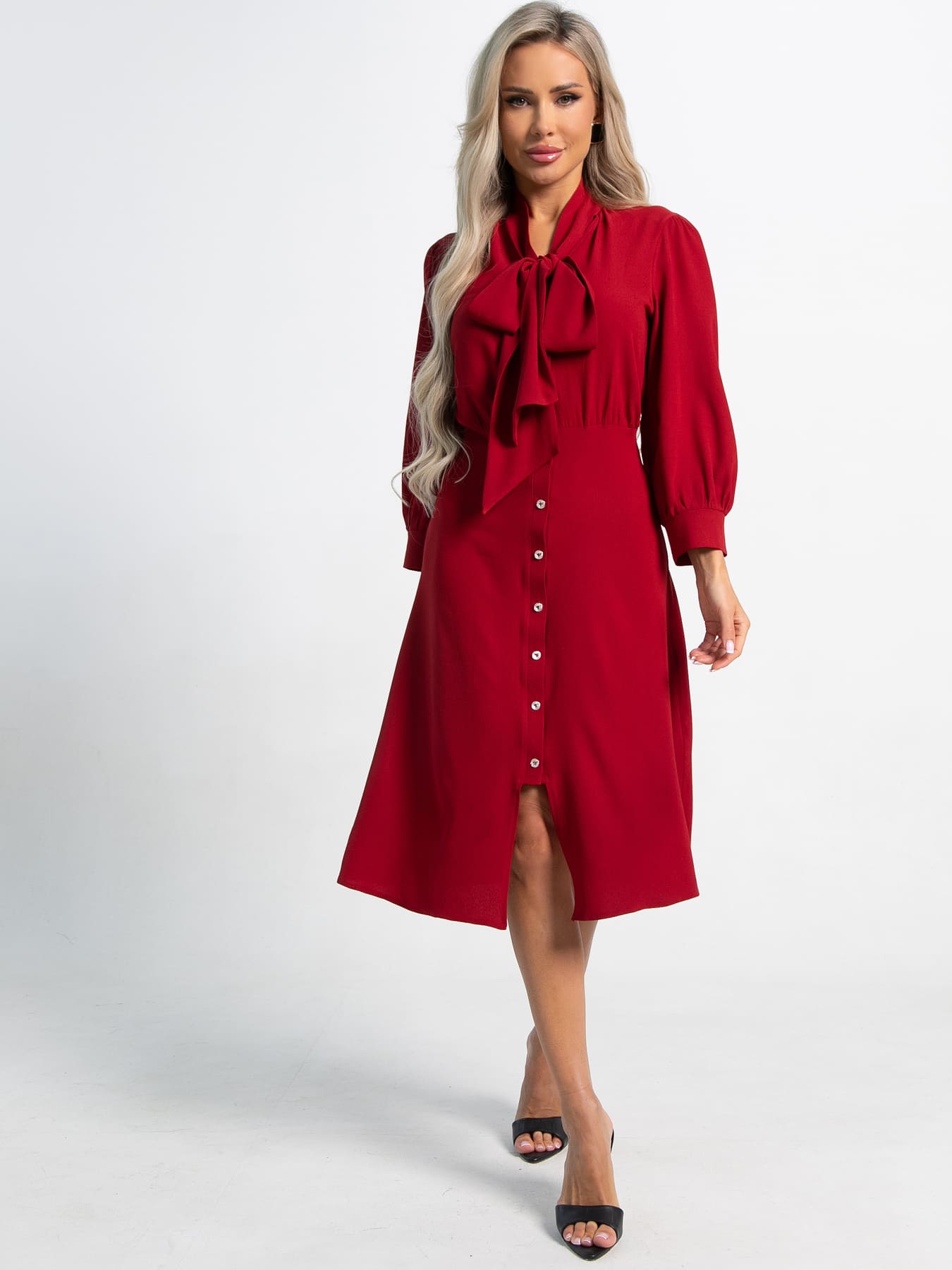 Платье Берта (красное) П15494-34М