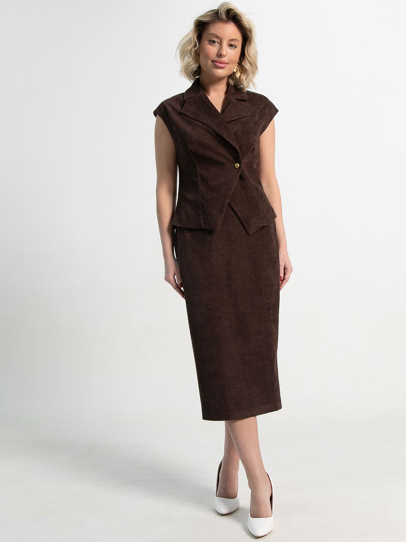 Юбка Ялта (шоколадная) Ю15361-10М