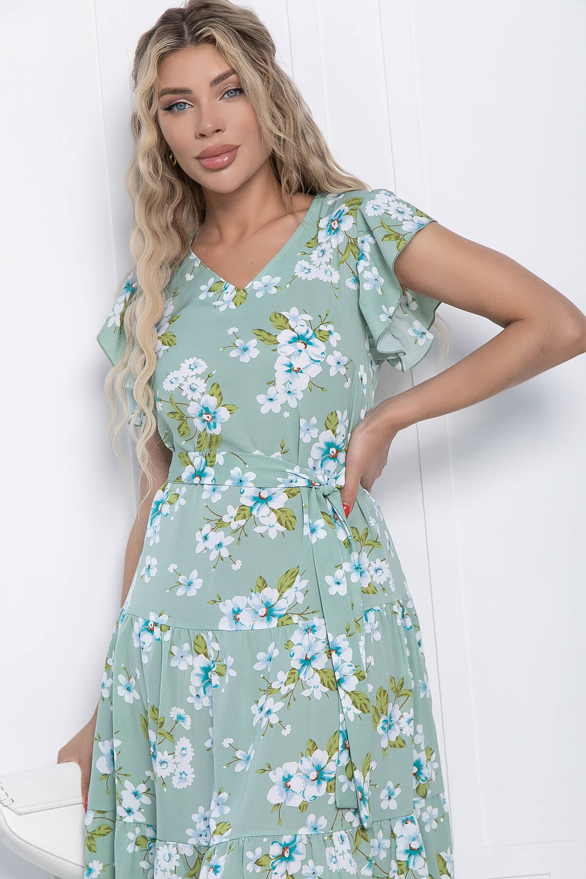 Платье Каролайн (мята) П10850