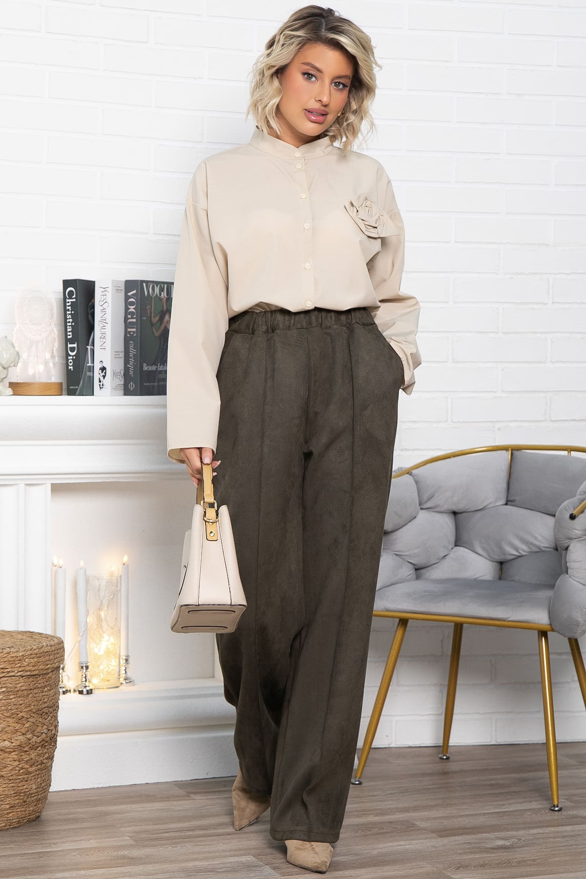 Брюки Лукас (зеленые) Б15032-39М