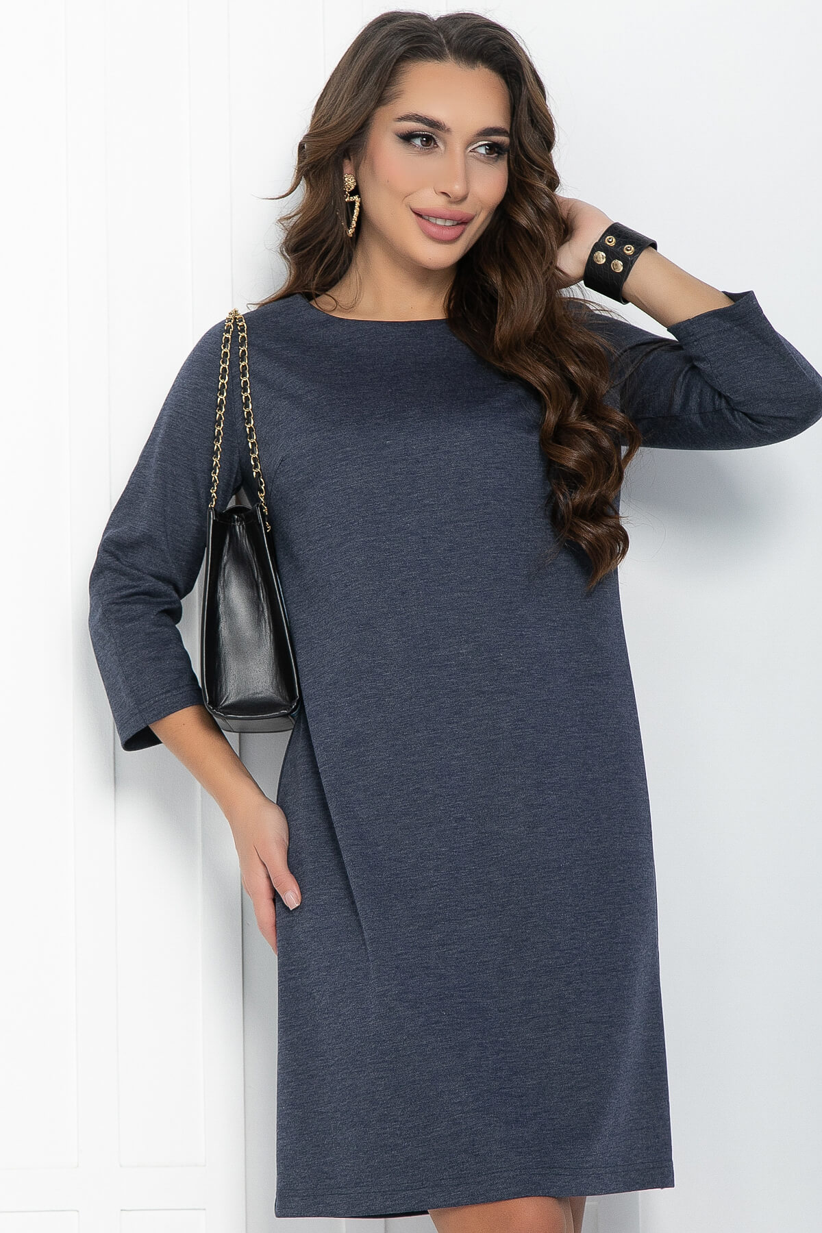 Платье Делис (синее) П11814