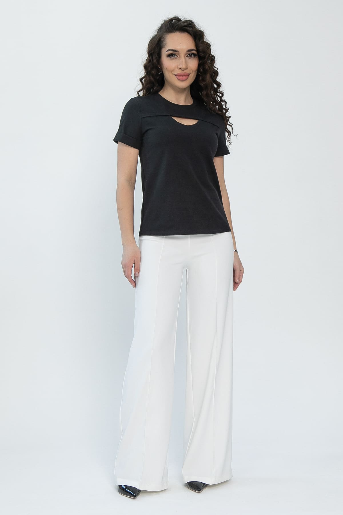 Футболка Дорис (черная) Б13352-50М