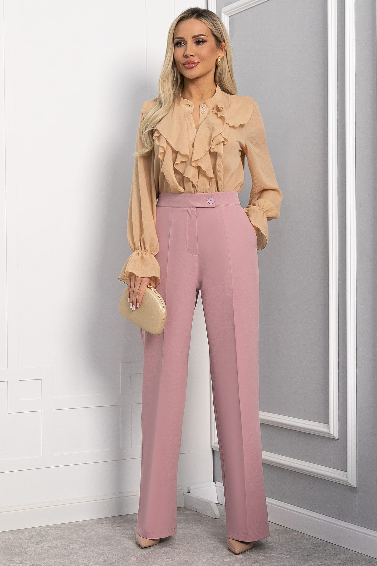 Брюки Брайн (пудра) Б13693-33М