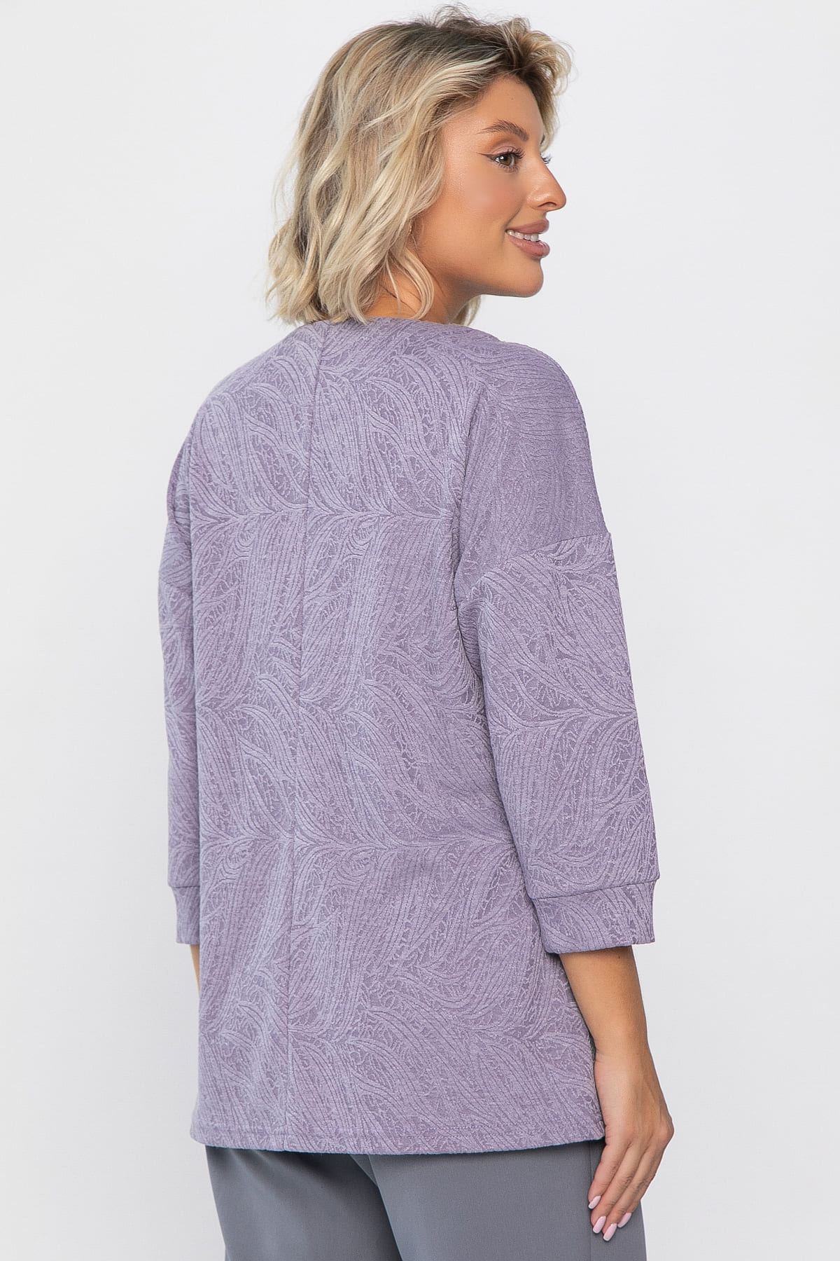 Джемпер В гармонии с собой (сиреневый) Б14313-48М