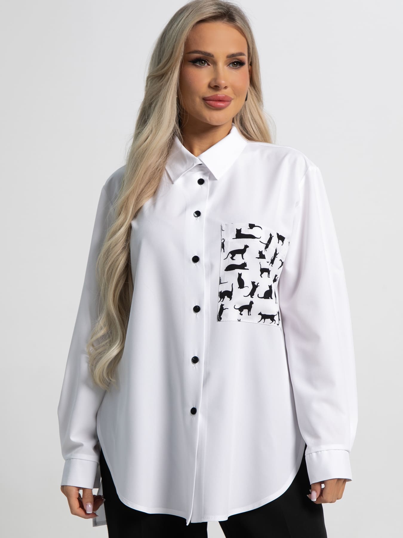Рубашка Паола (белая) Б15480-8М