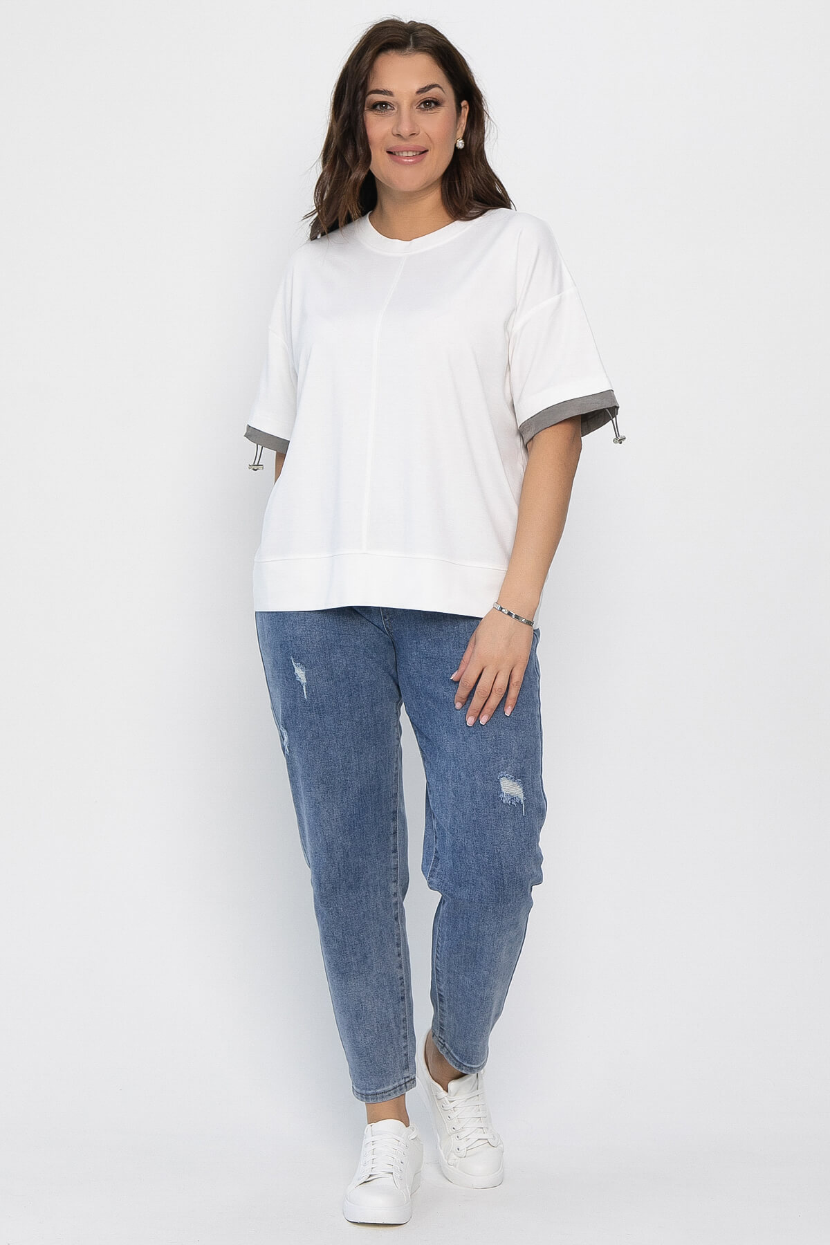 Блуза Софья (белая) Б13940-1М