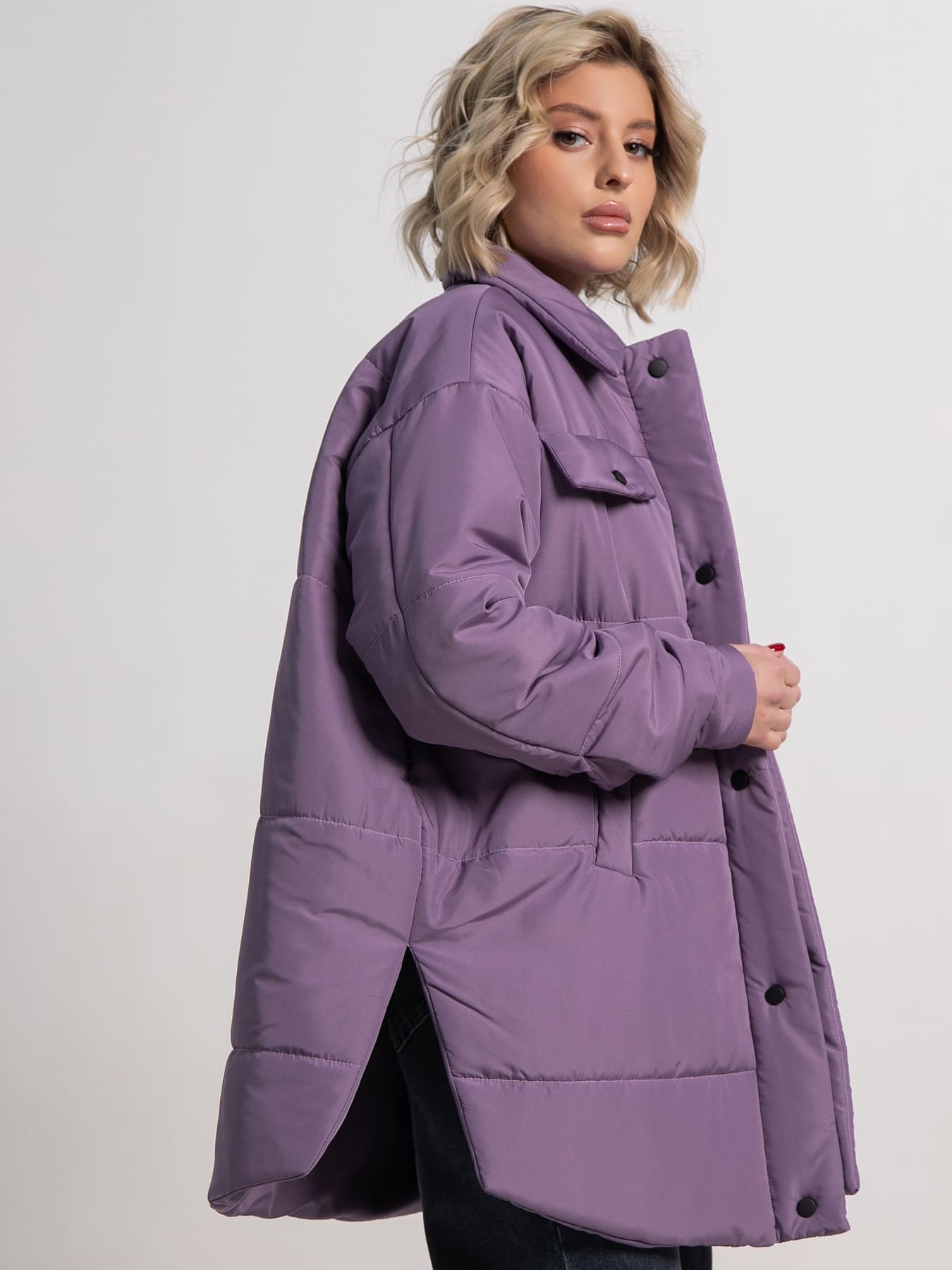Куртка демисезонная Асель (фиолетовая) Б15318-39М