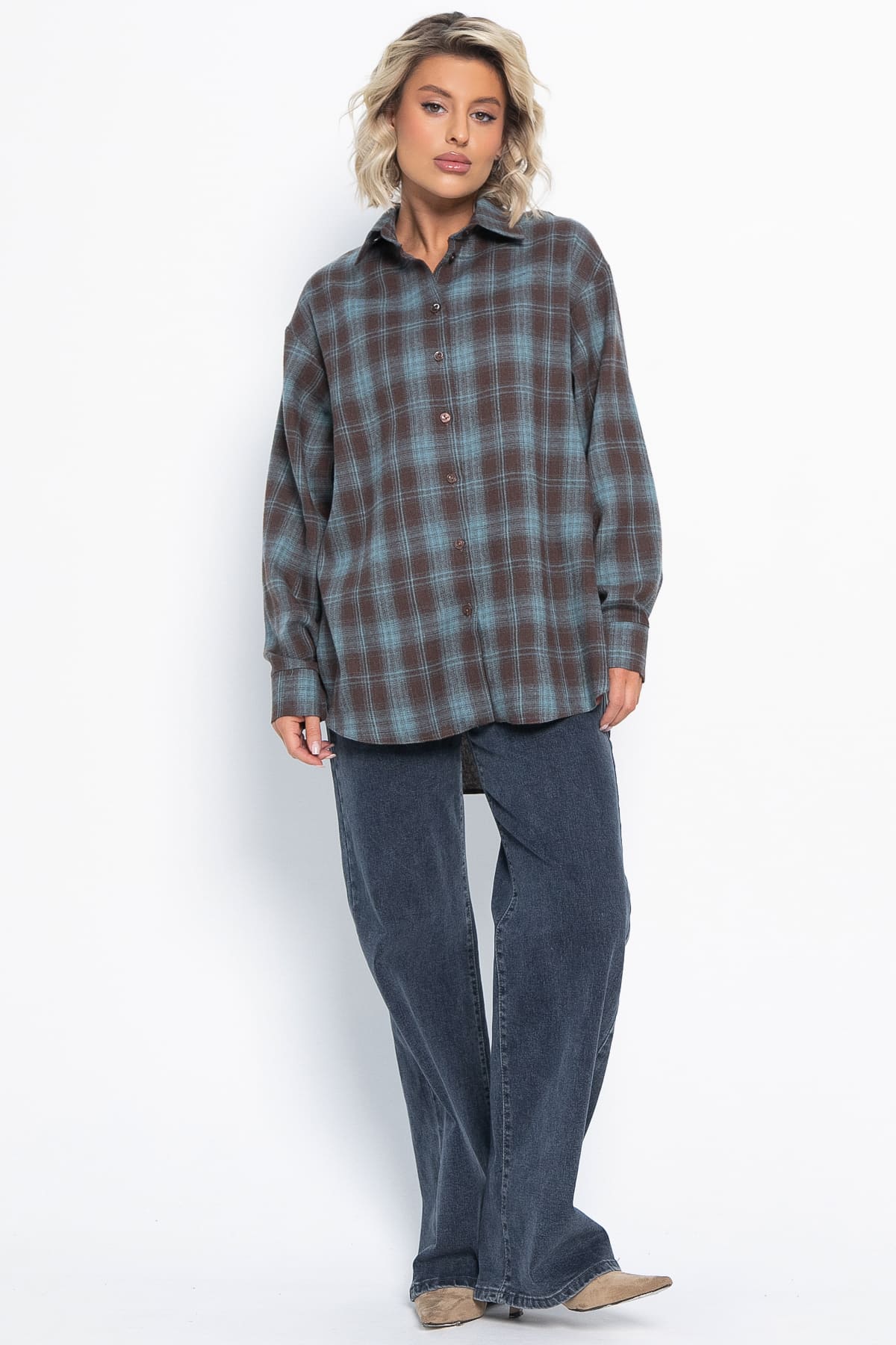 Рубашка Дэлли (шоколад) Б15108-7М