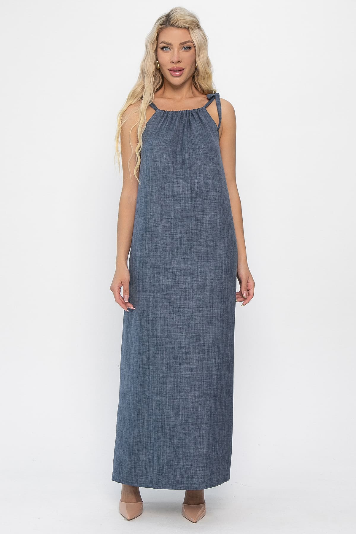 Сарафан Укрась лето! (джинс) П13853-10М