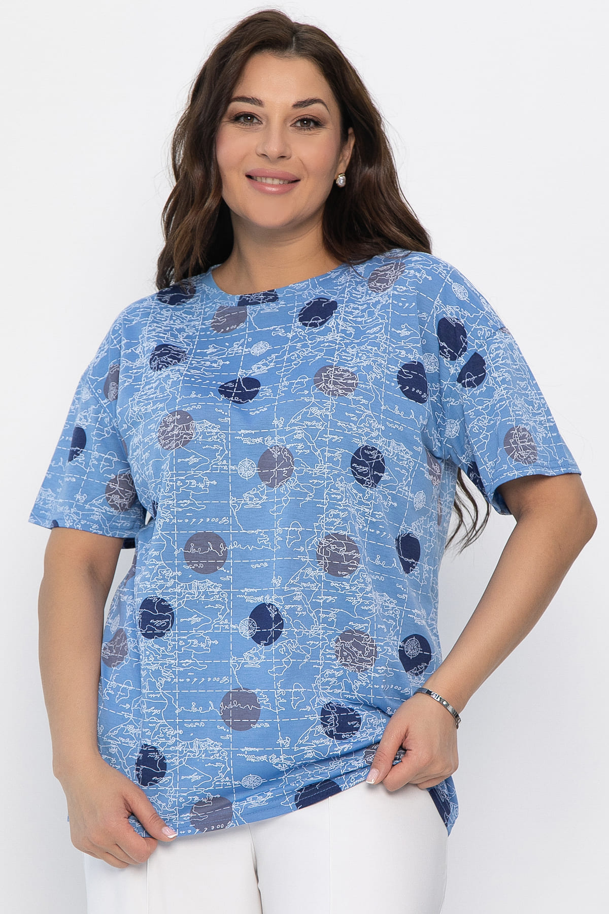 Блуза Тори (джинс) Б13518-20М