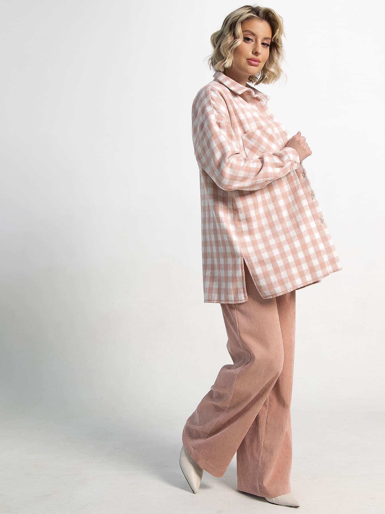 Брюки вельветовые Жанин (розовые) Б15205-10М