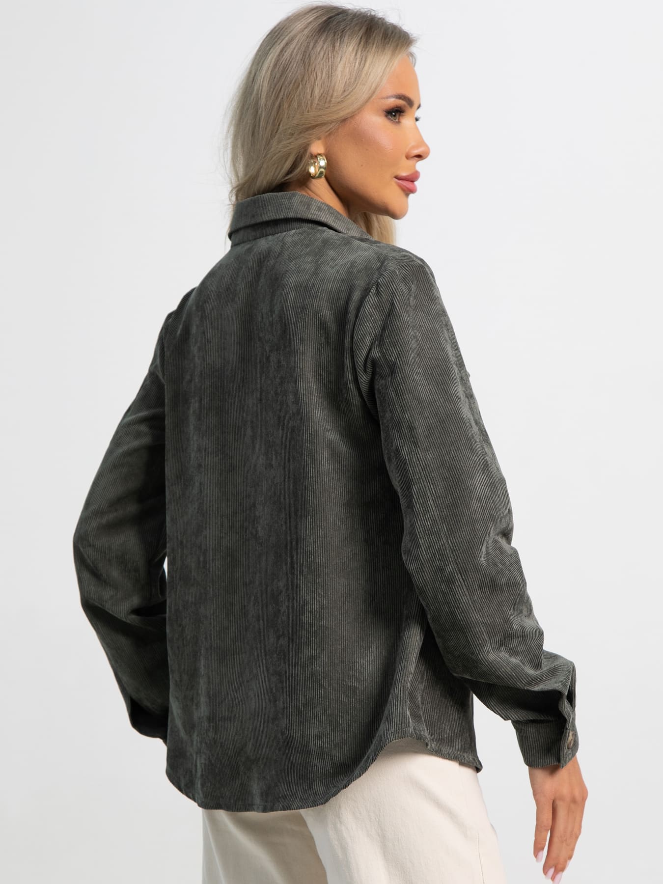 Рубашка Свежая рифма (хаки) Б15301-2М