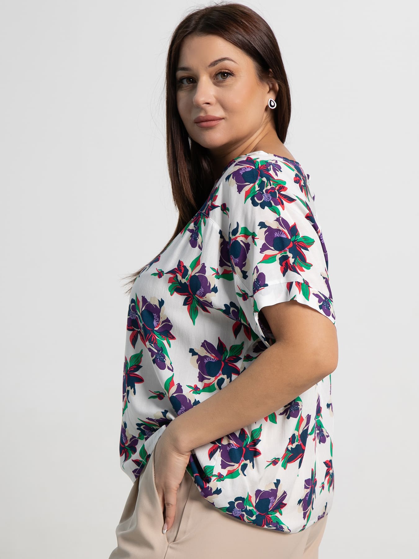 Блуза Элина (белая) Б15249-13М