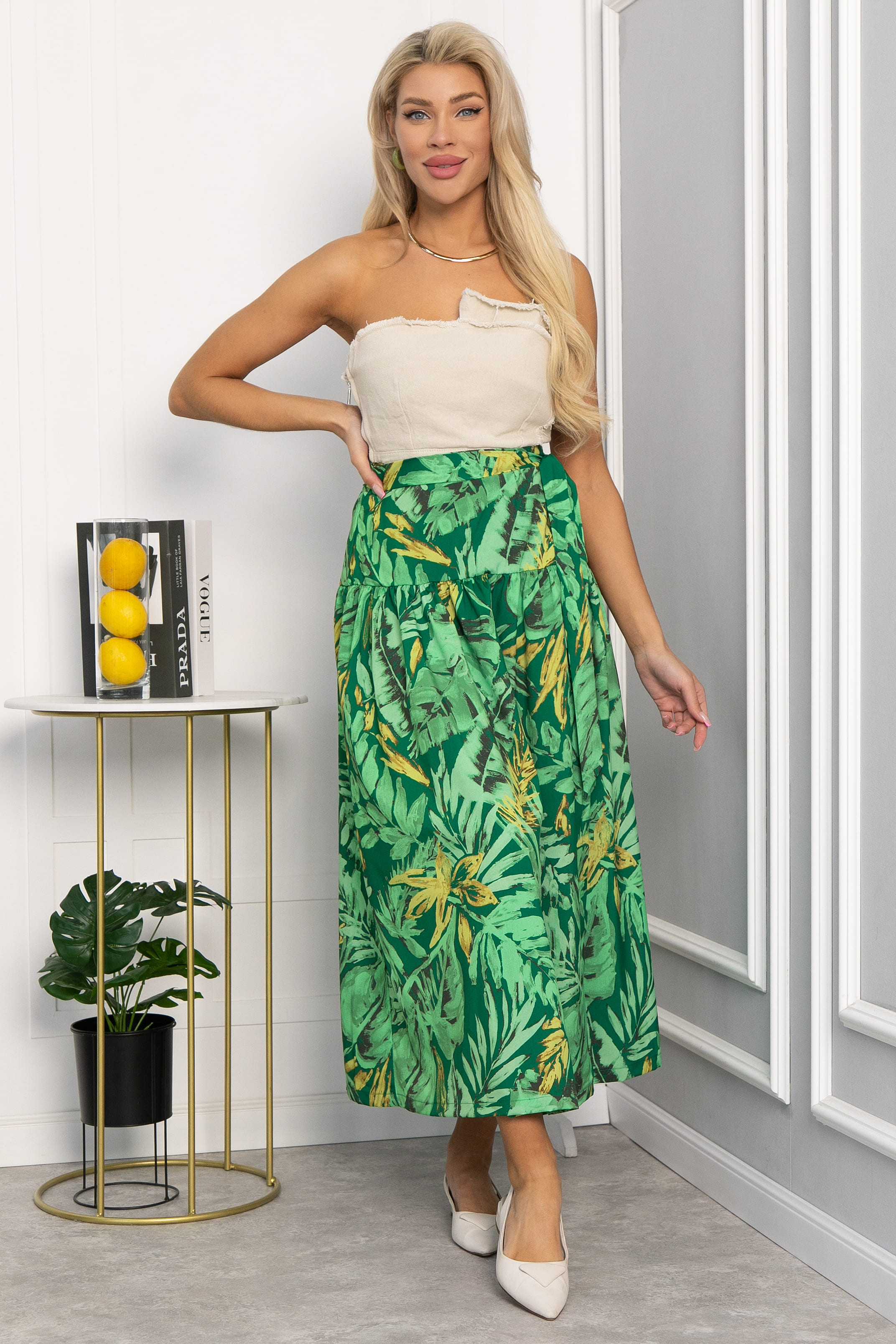 Юбка Марьям (зеленая) Ю13684-23М