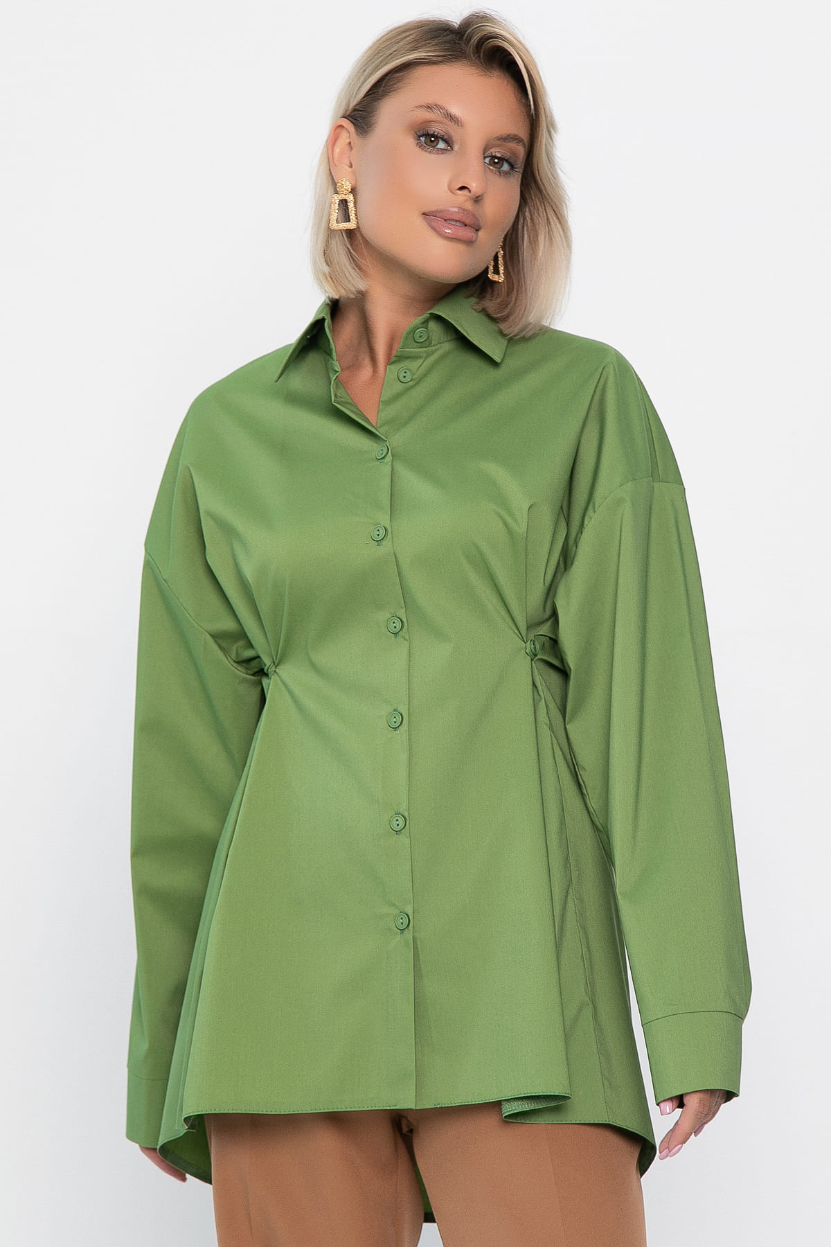 Рубашка Антария  (зеленое яблоко) Б14189-5М