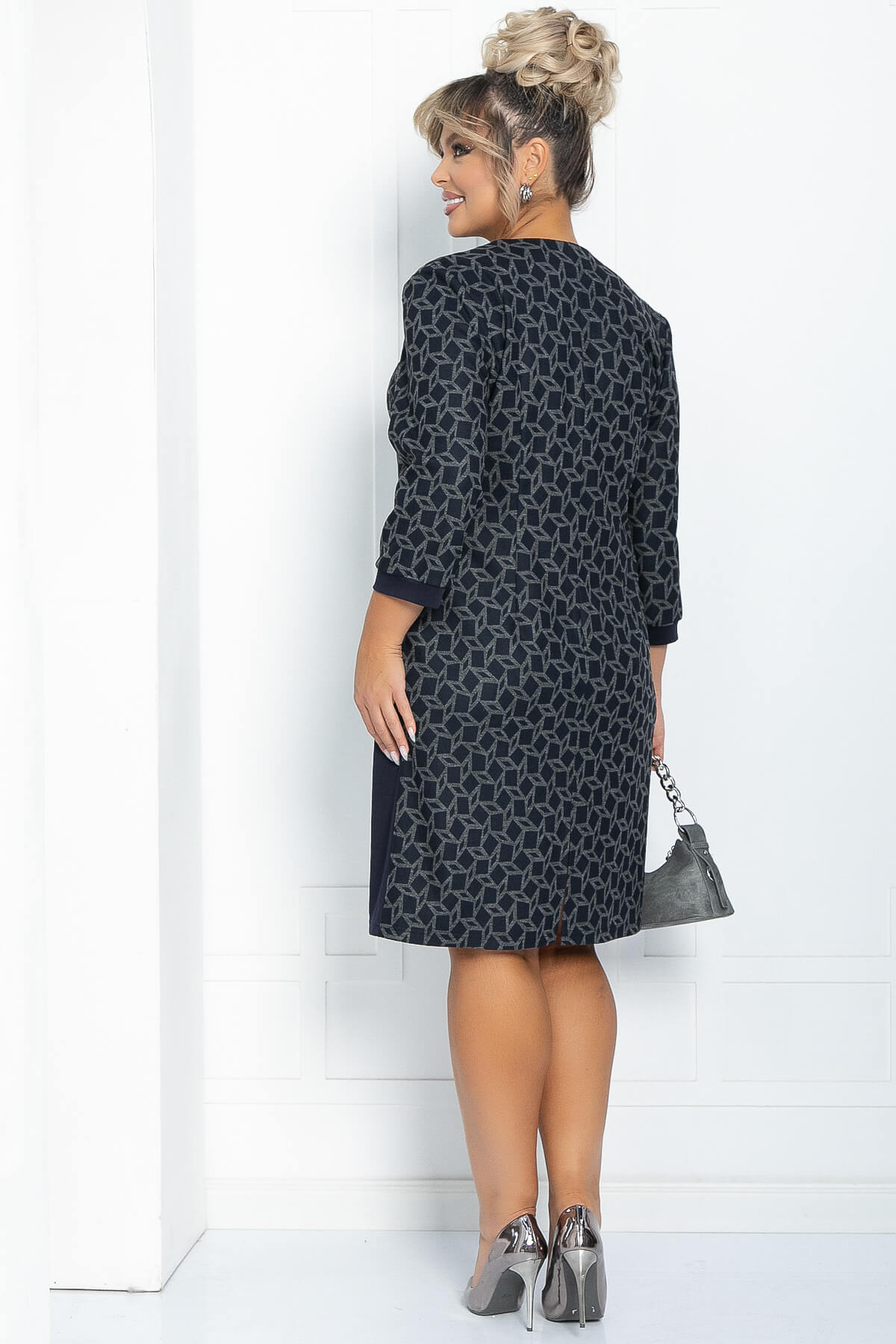 Платье Маргарет (синее) П11776