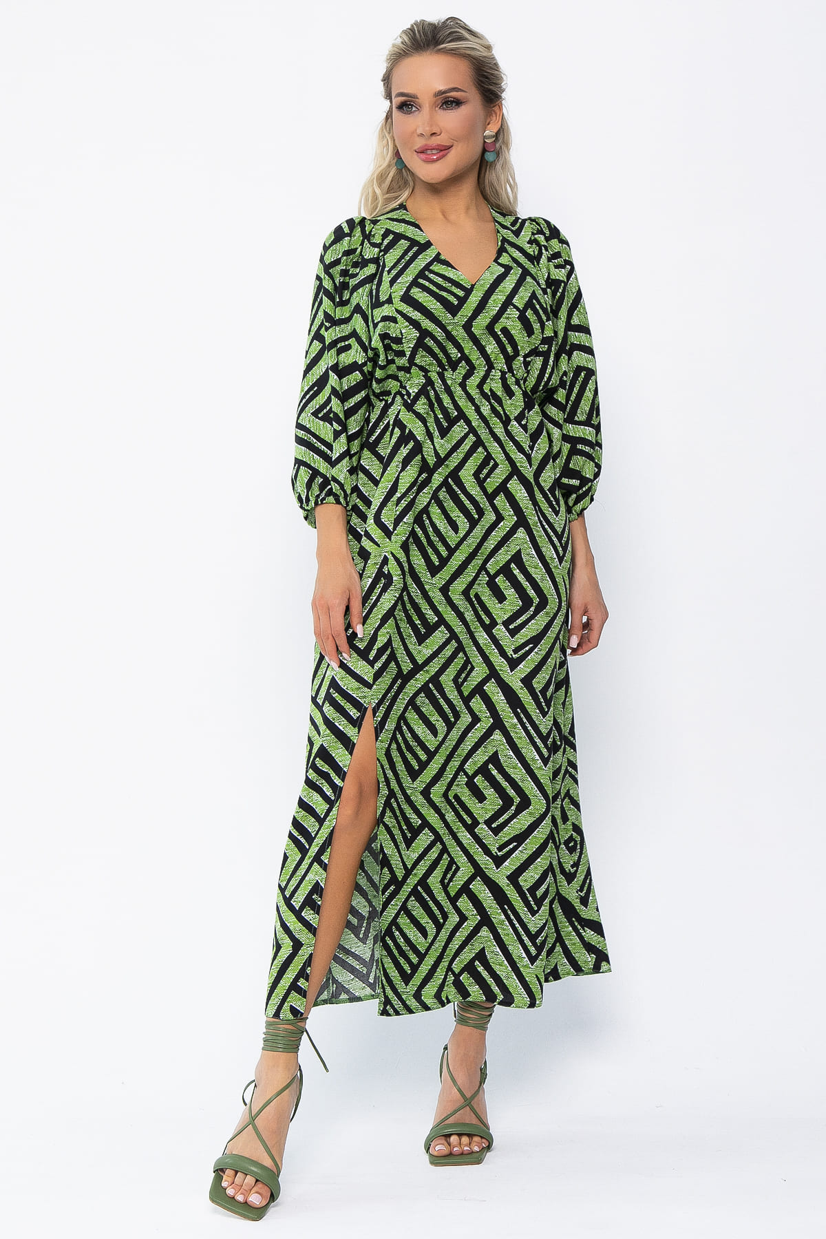 Платье Неповторимая (зеленое) П13640-33М