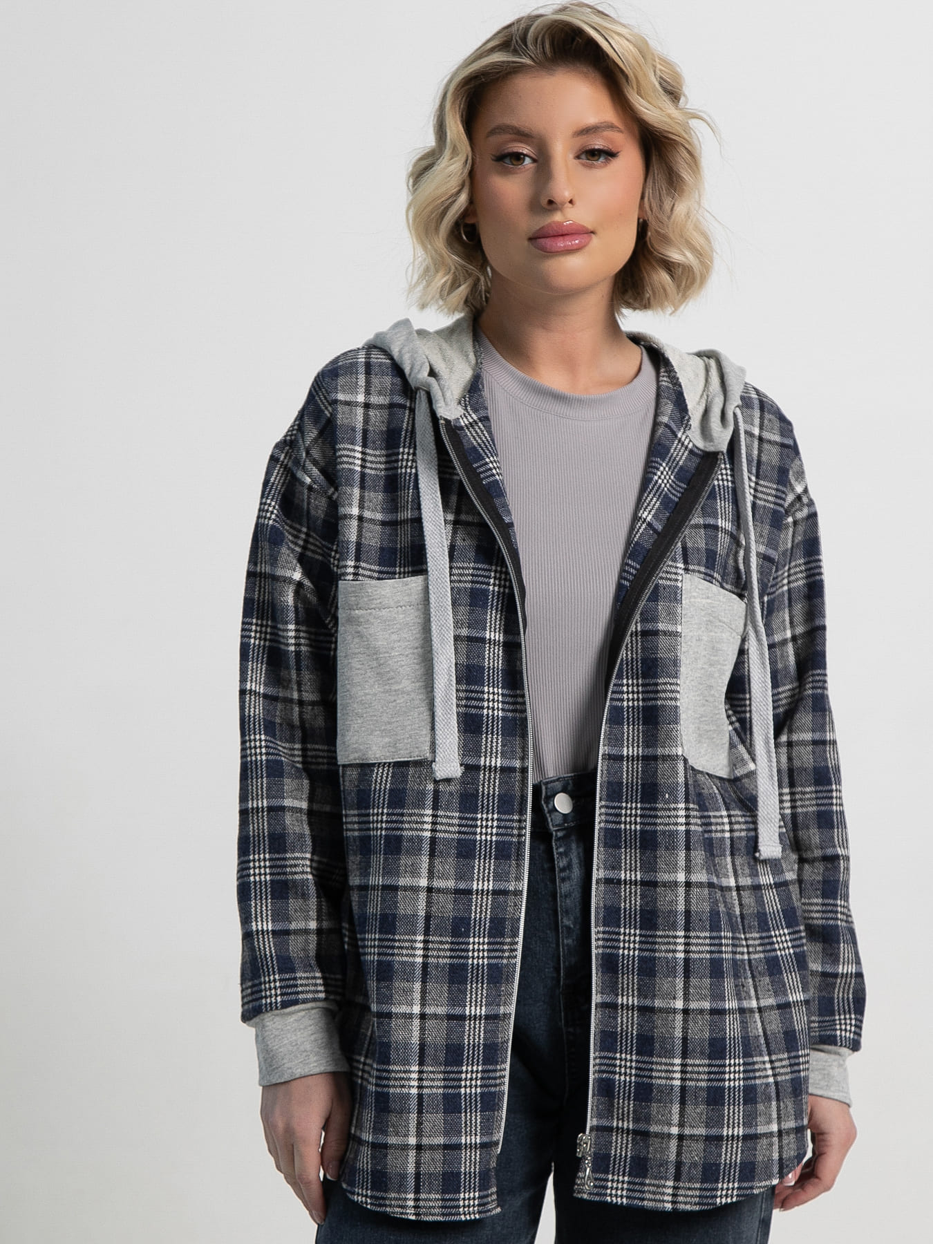 Рубашка Больше чем стиль НЬЮ (синяя) Б15126-50М