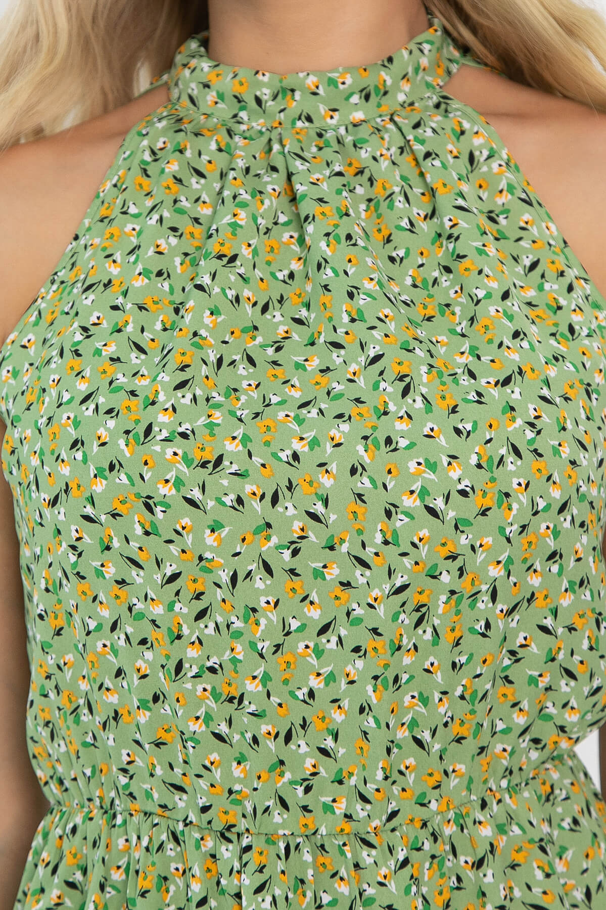 Платье Алюния (зеленое) П13821-36М