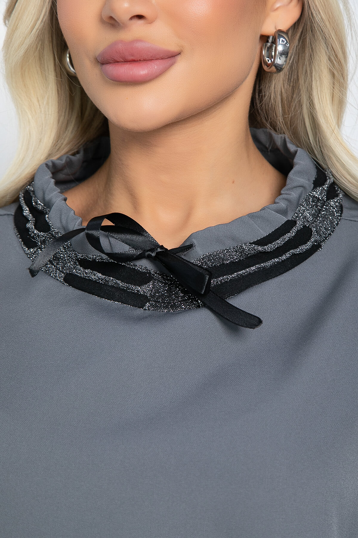 Платье Эванс (серое) П12419-10