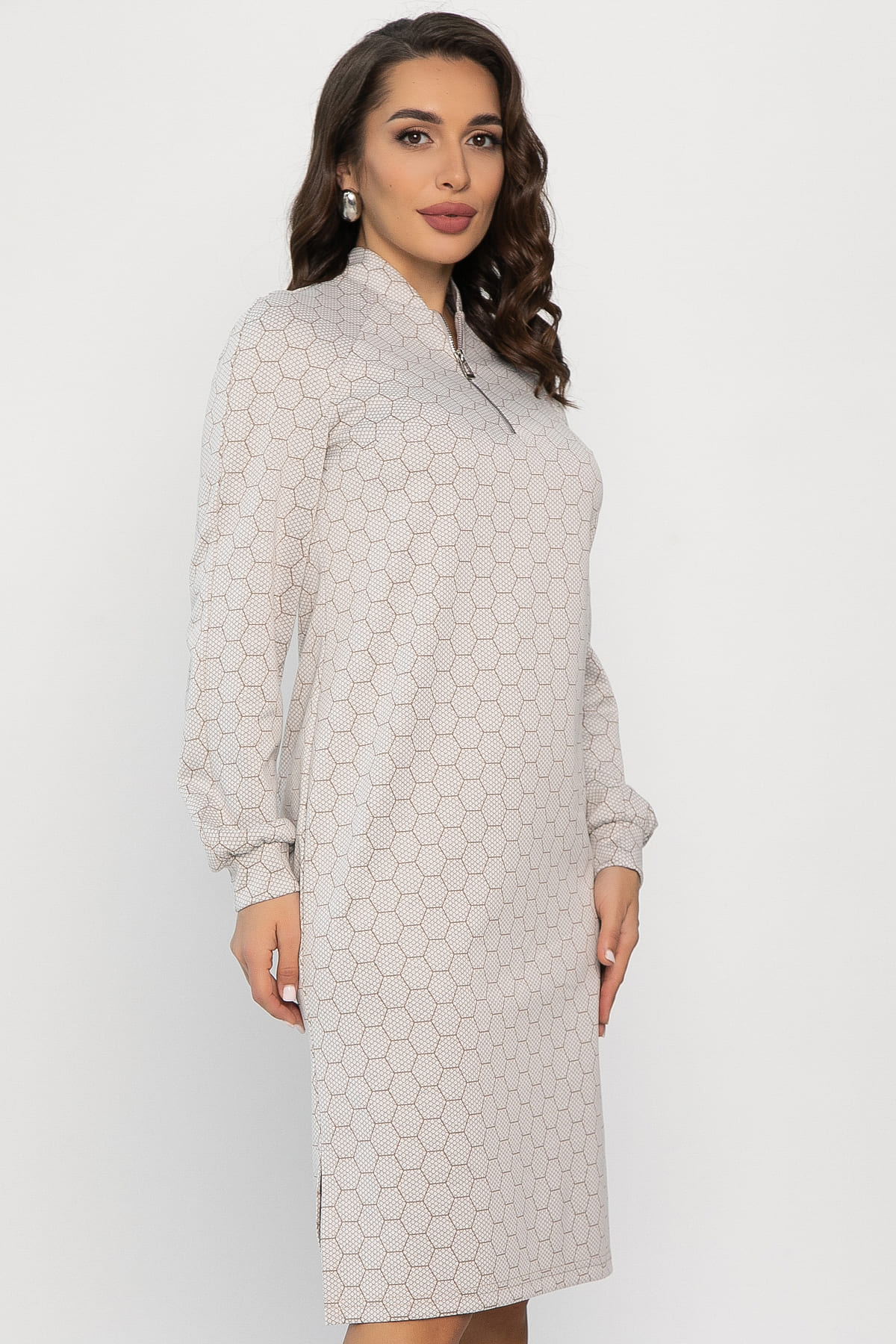 Платье Изящный образ (бежевое) П13750-19М