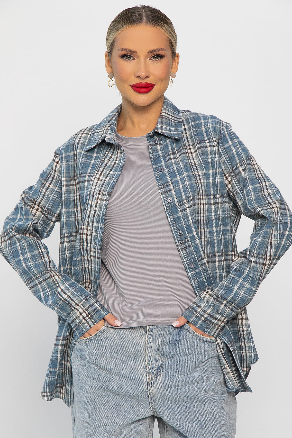 Рубашка Денни (джинс) Б14134-7М
