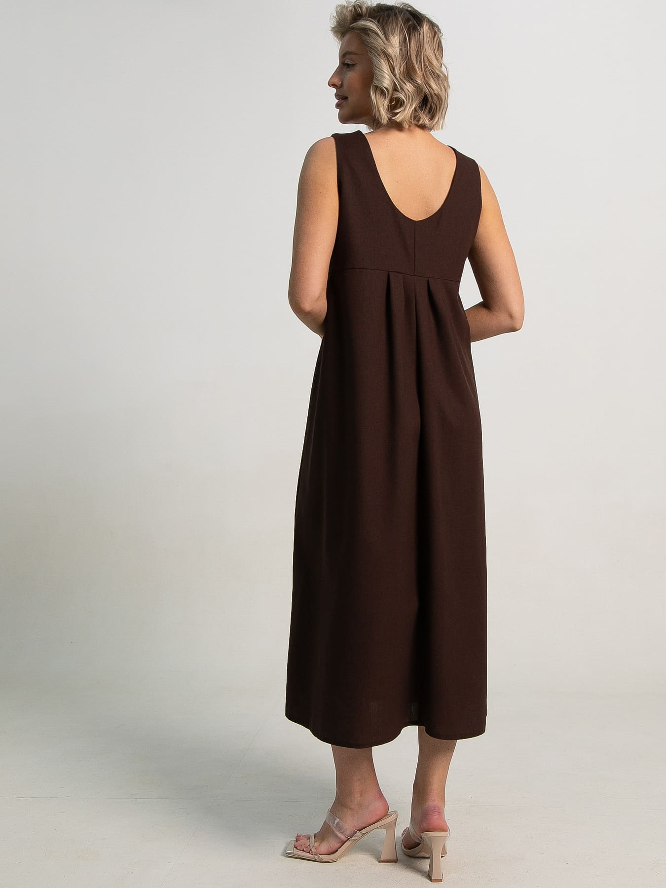 Платье Люси (шоколад) П15613-25М