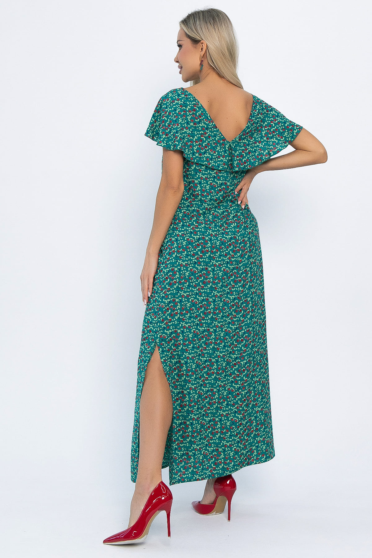 Платье Вечер свиданий (зеленое) П13830-16М