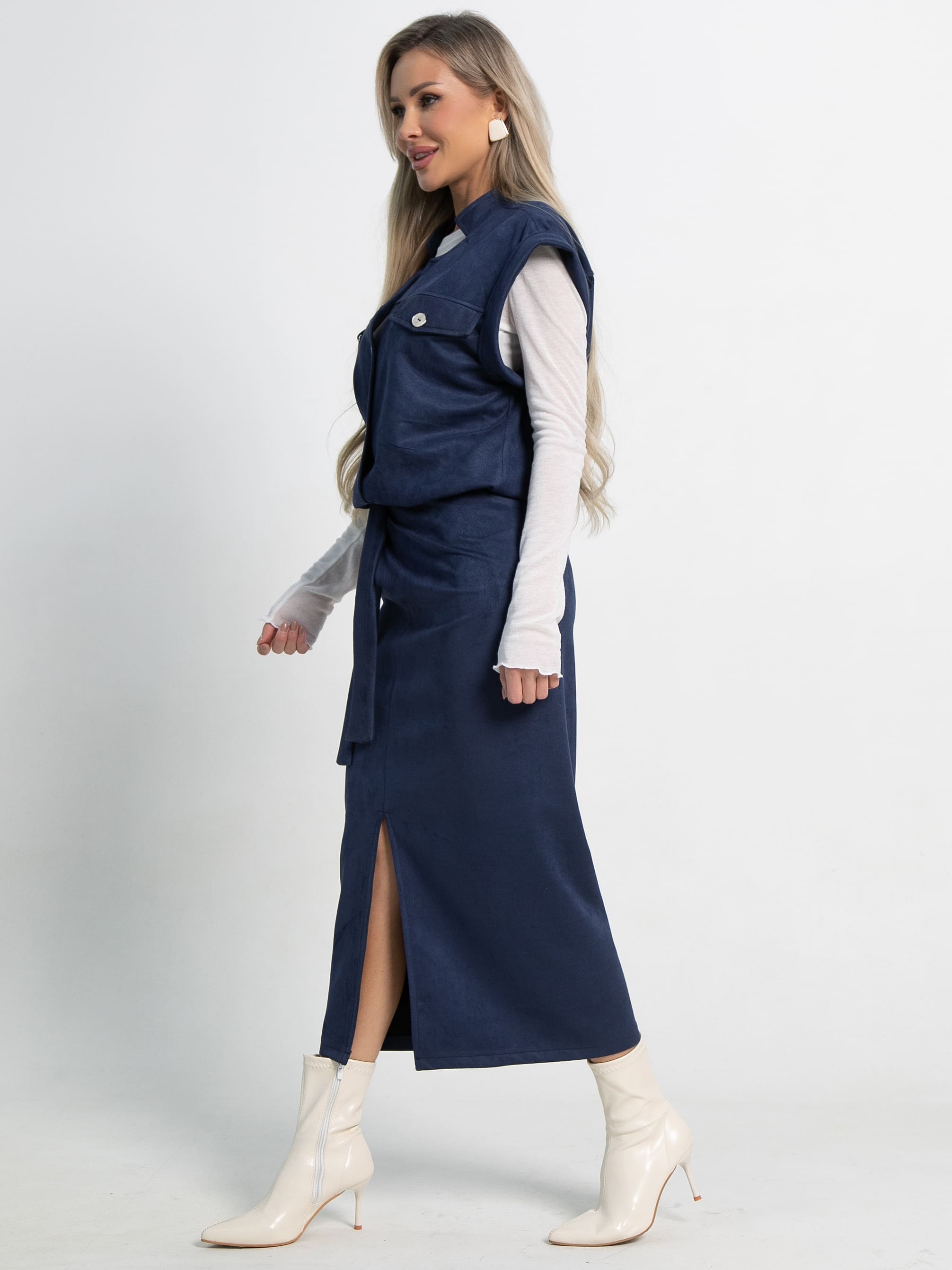 Юбка Мэддис (синяя) Ю15034-39М