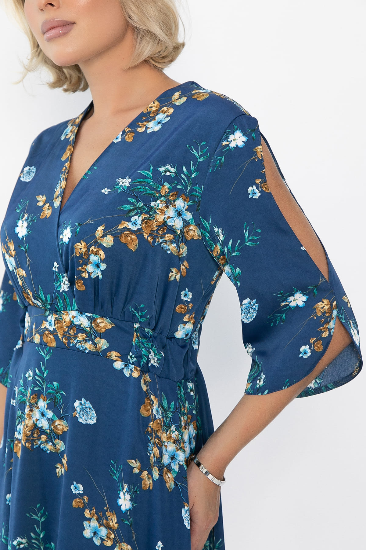 Платье Летнее вдохновение (джинс) П14145-1М