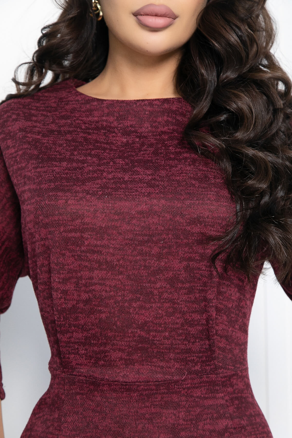 Платье Эврика (бордовое) П12344-10