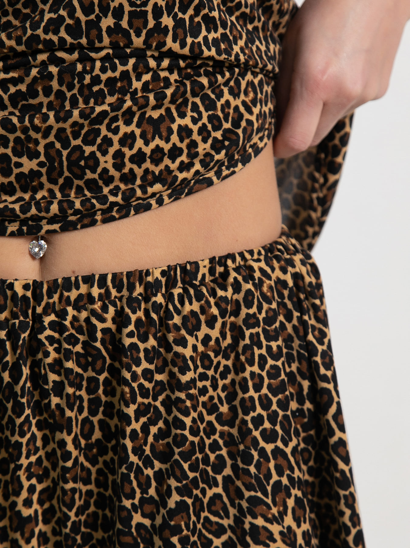 Костюм домашний с шортами Мила (лео) К15223-1М