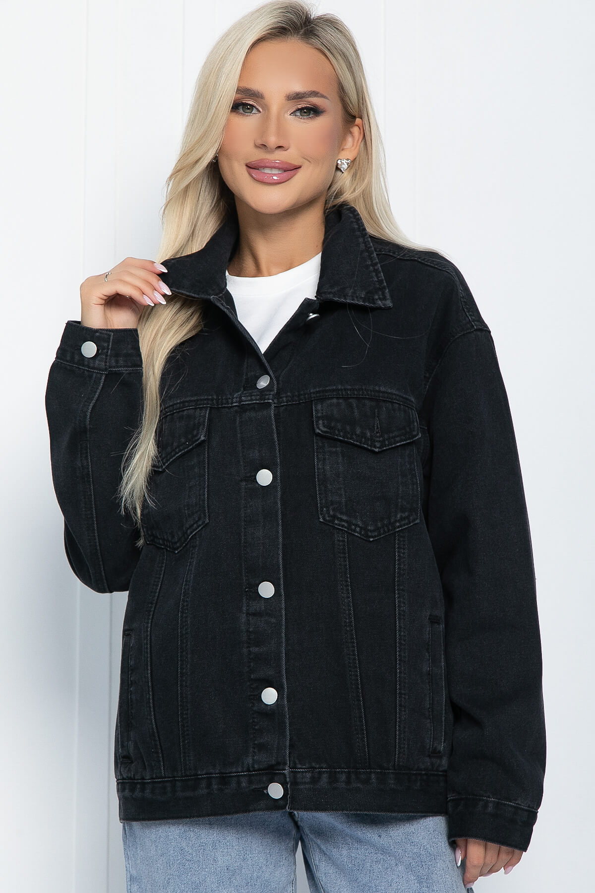 Жакет джинсовый Оклахома (черный) Б11268