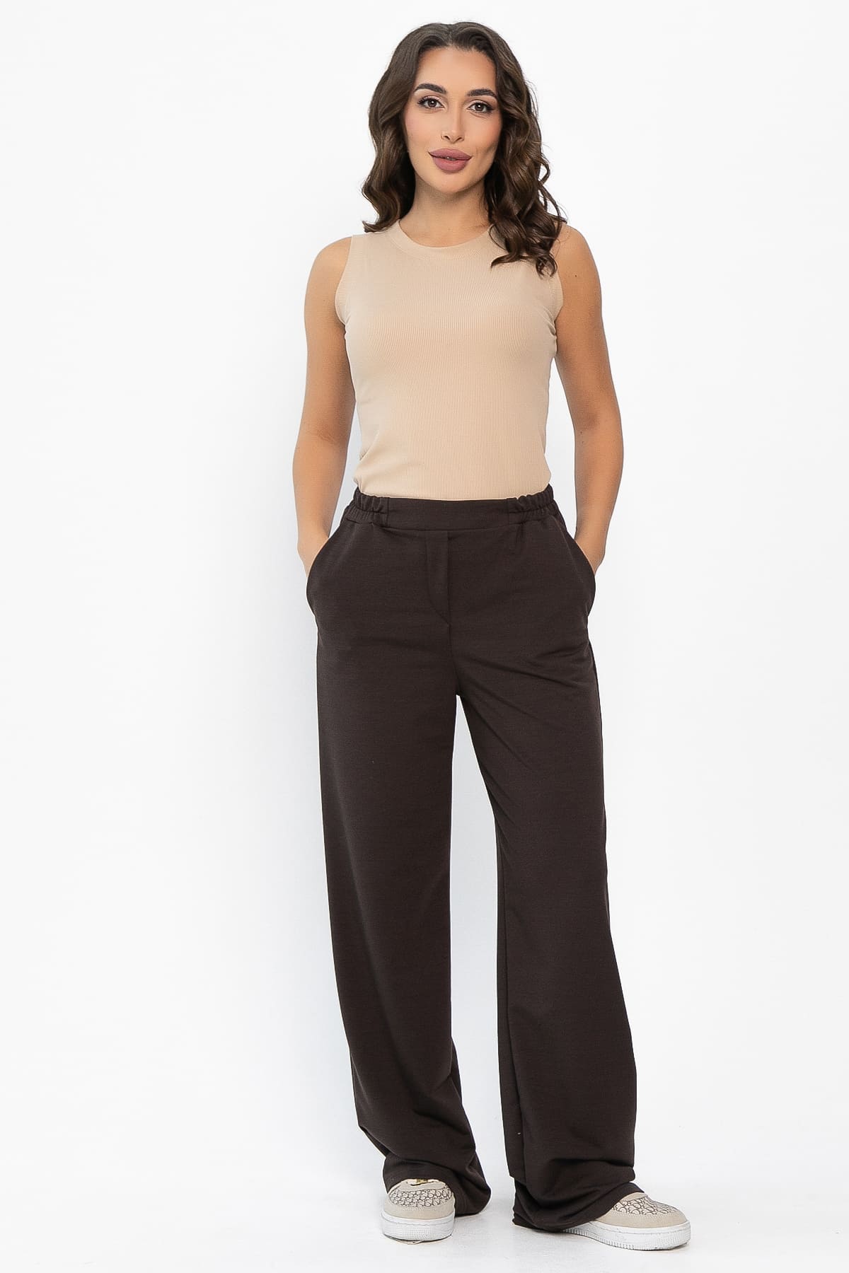 Брюки Райли (горький шоколад) Б14140-25М