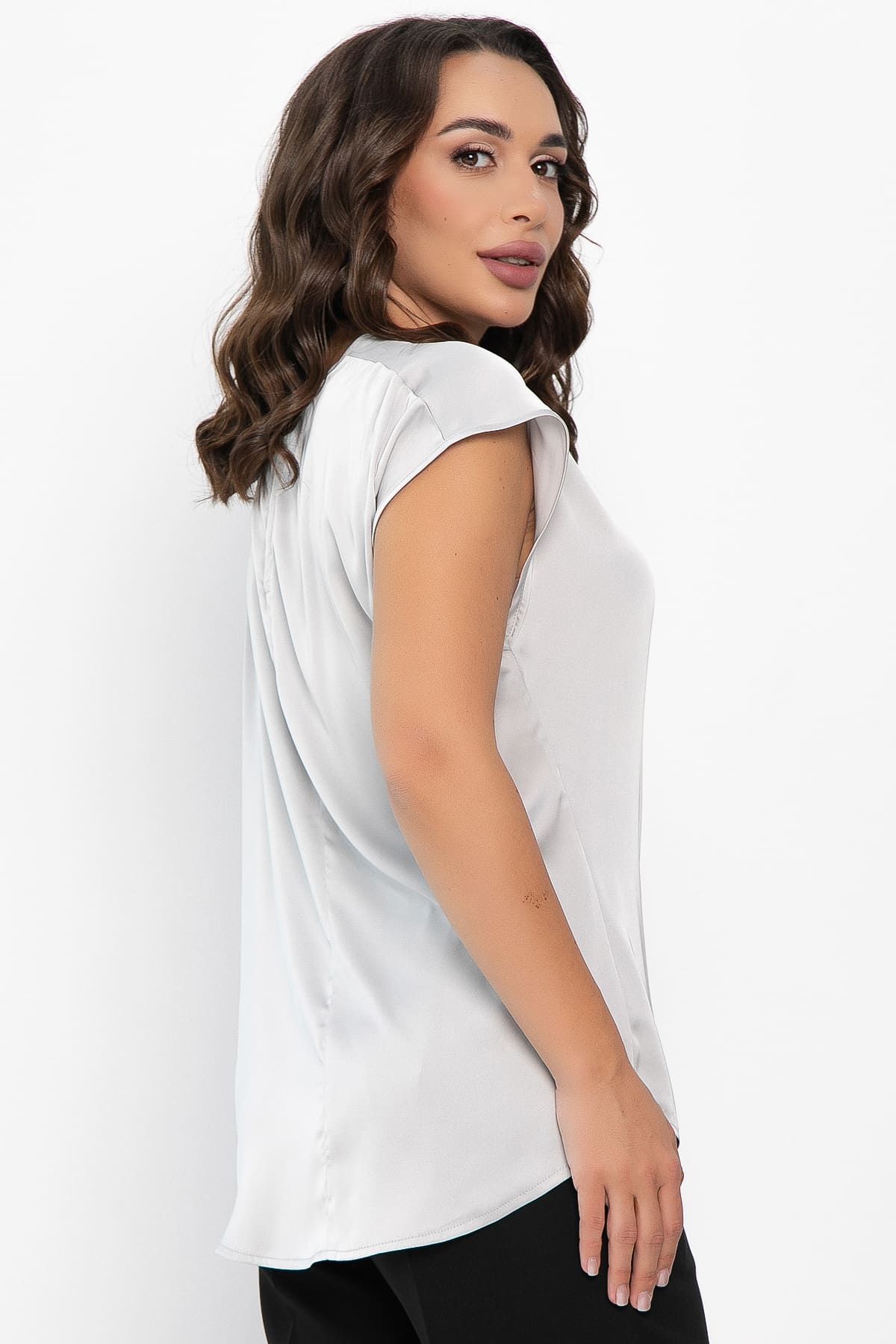 Блуза Маркиза (серая) Б14147-30М