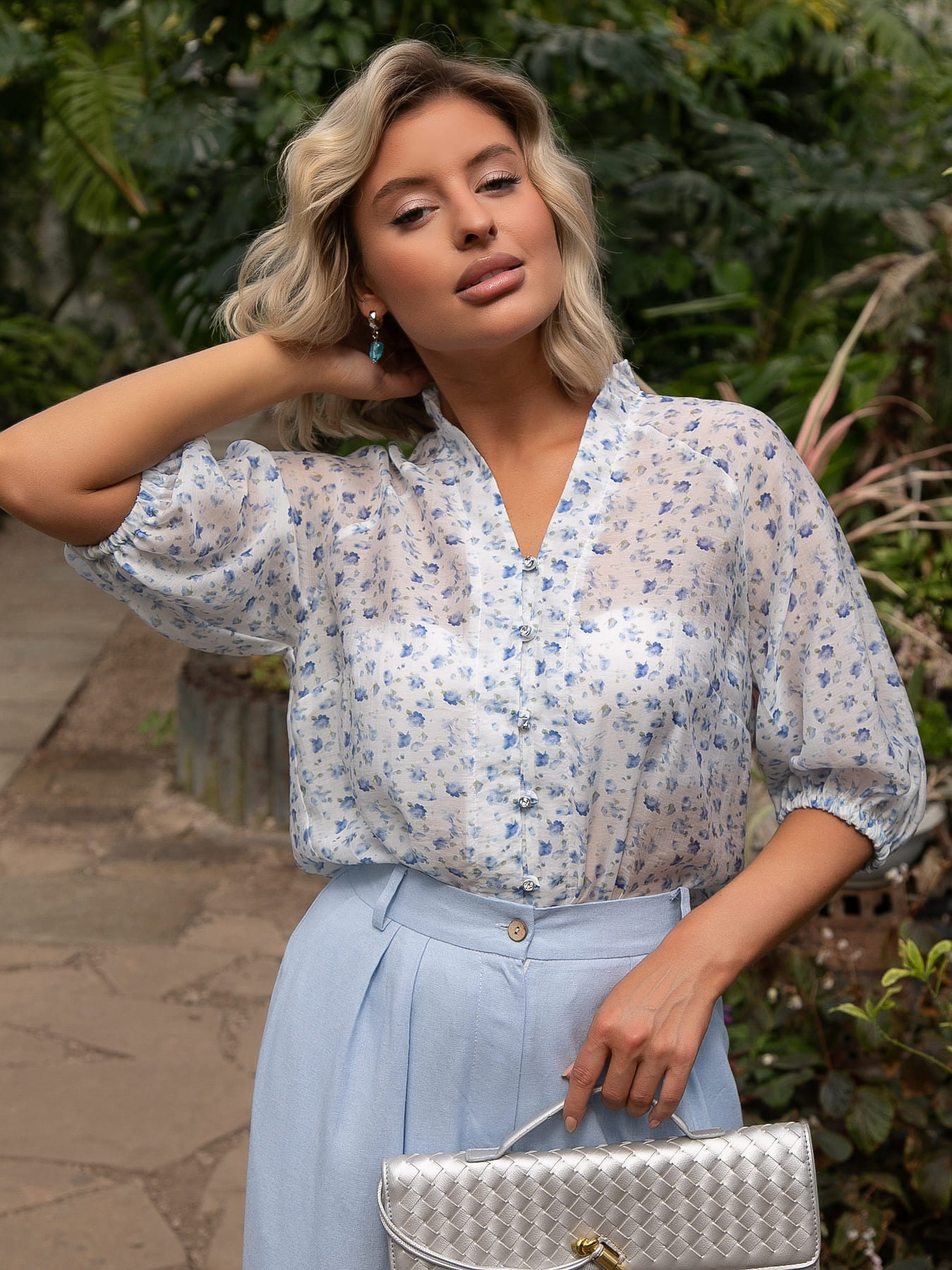 Блуза Агния (белая) Б15488-45М