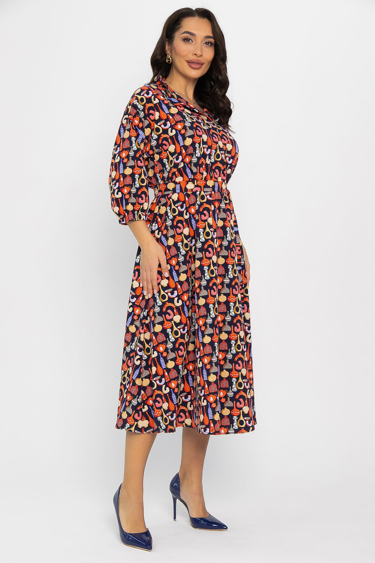 Платье Дамира (разноцветное) П14611-16М